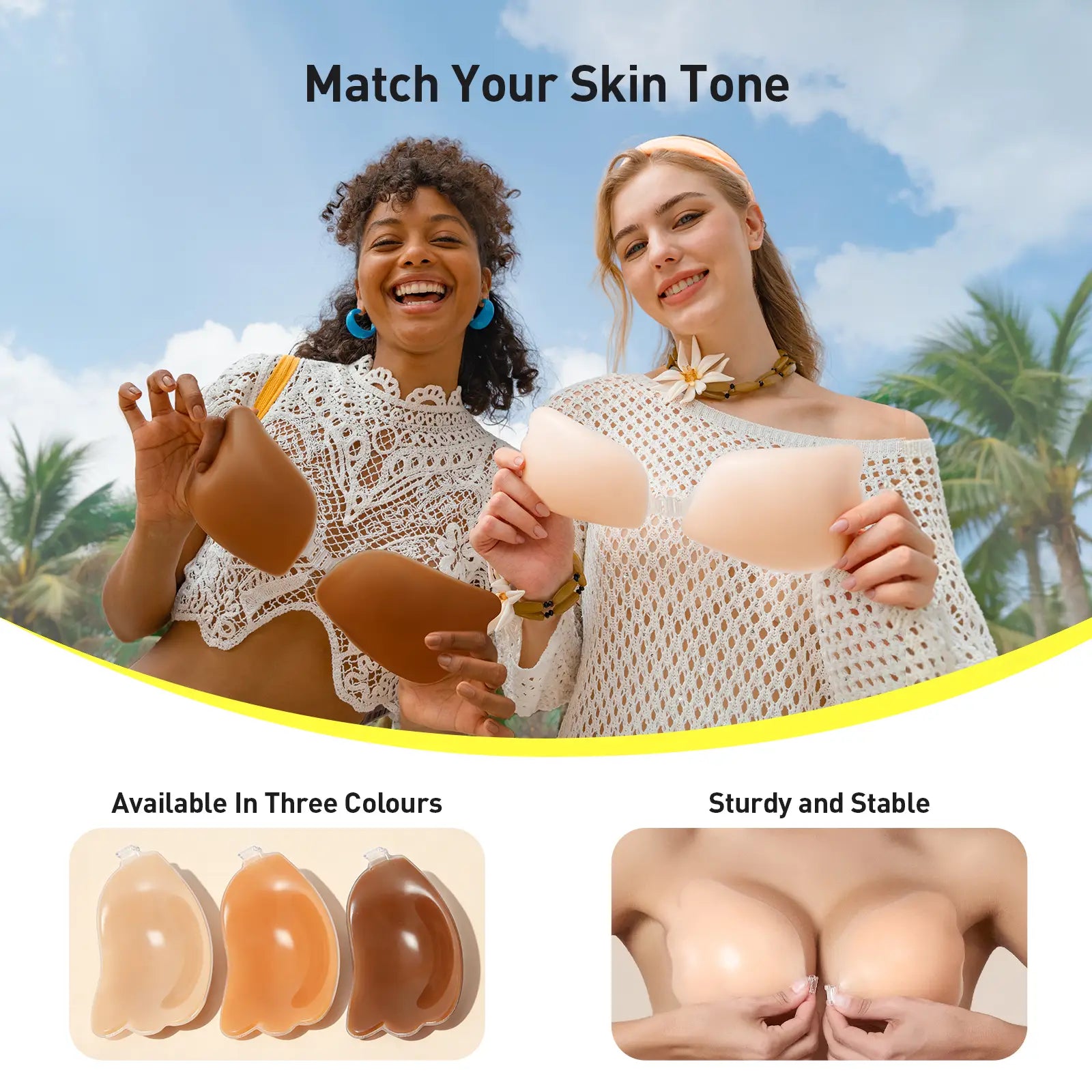 Winged Silicone Adhesive Bra - Image 5