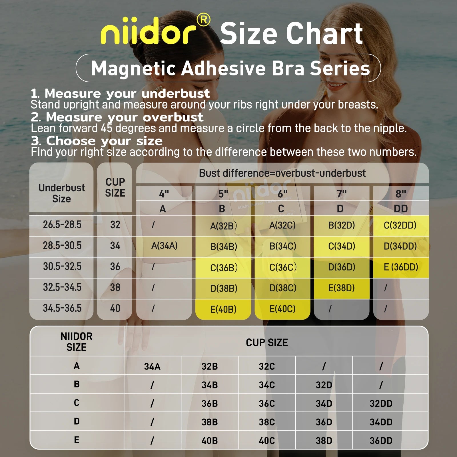 Niidor Silicone & Magnetic Bra Set - Image 8