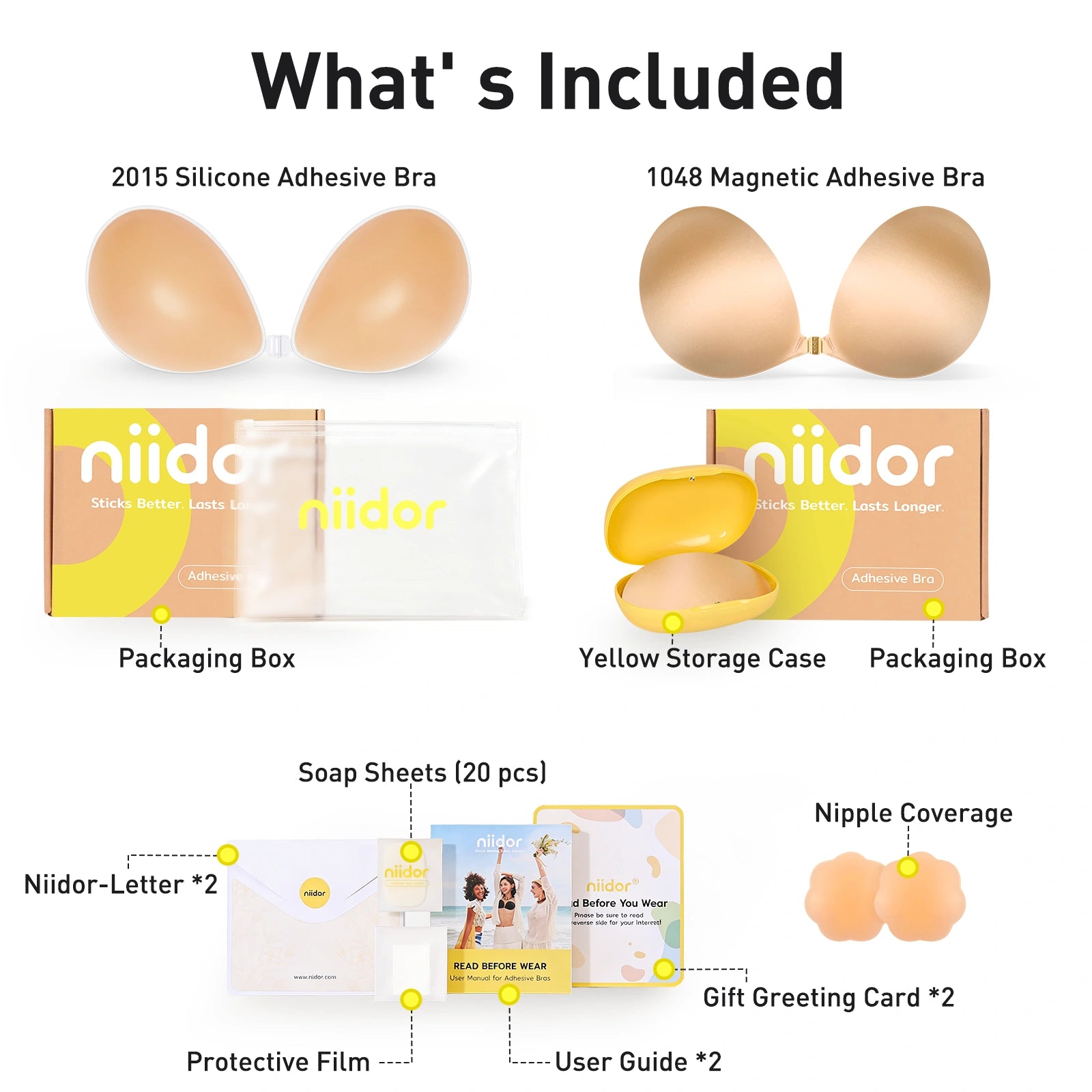 Niidor Silicone & Magnetic Bra Set - Image 2