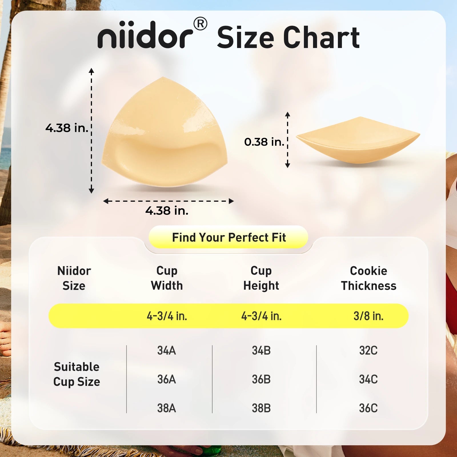 Niidor Silicone Bra & Inserts Set - Image 7