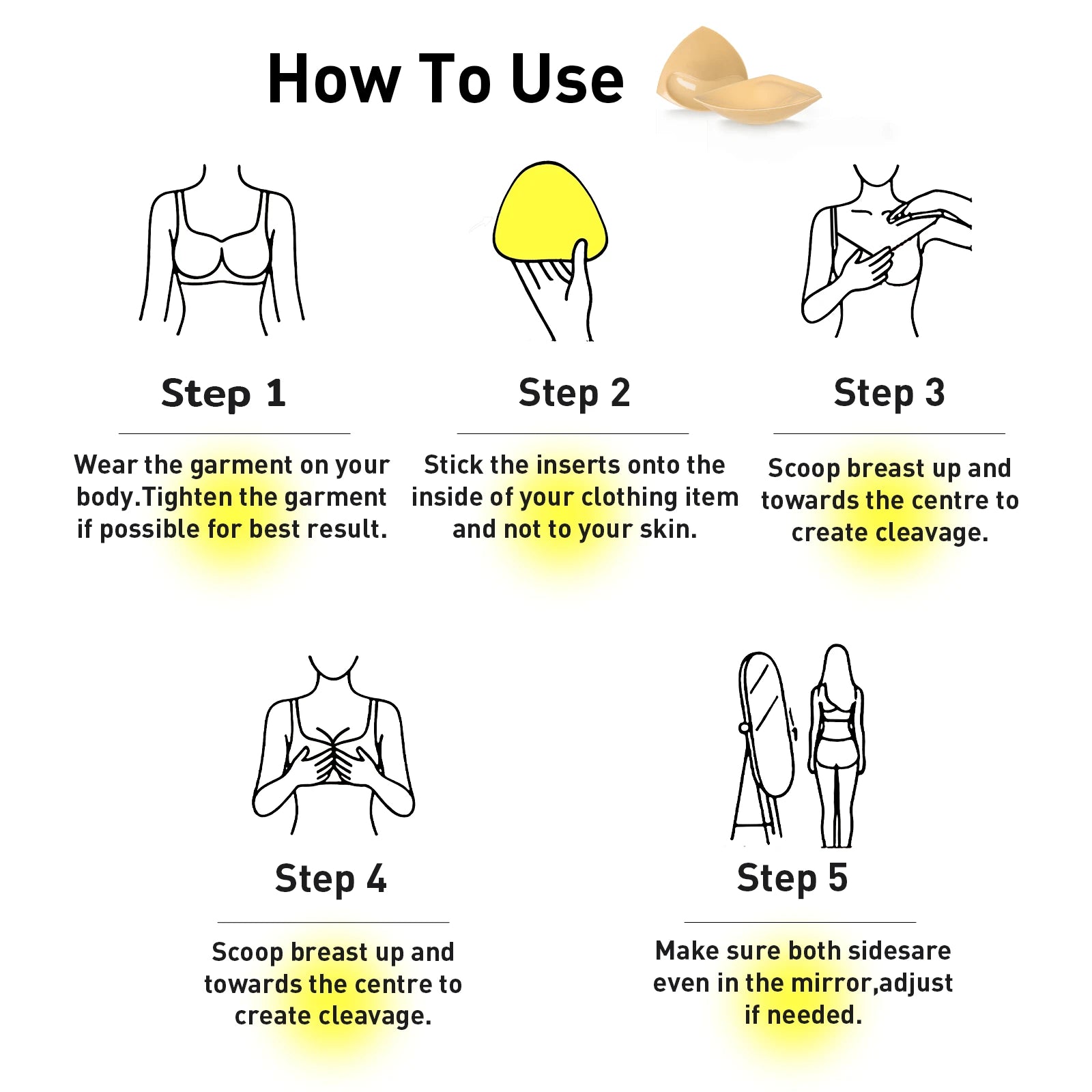 Niidor Silicone Bra & Inserts Set - Image 11