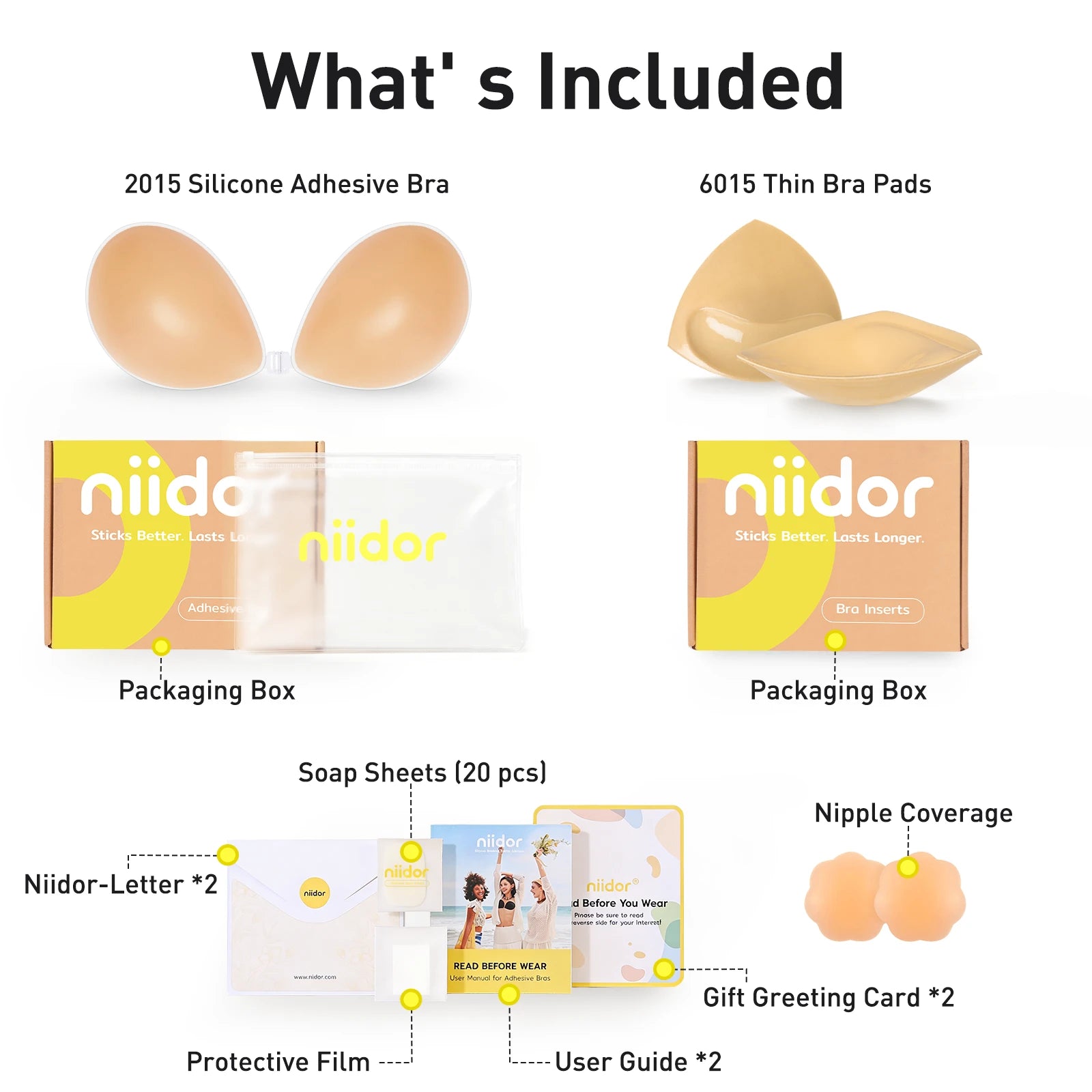 Niidor Silicone Bra & Inserts Set - Image 3