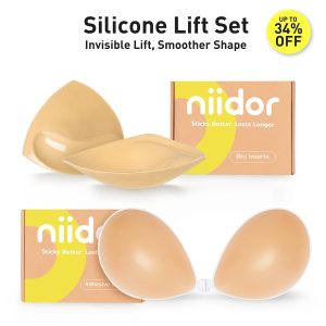 Niidor Silicone Bra & Inserts Set