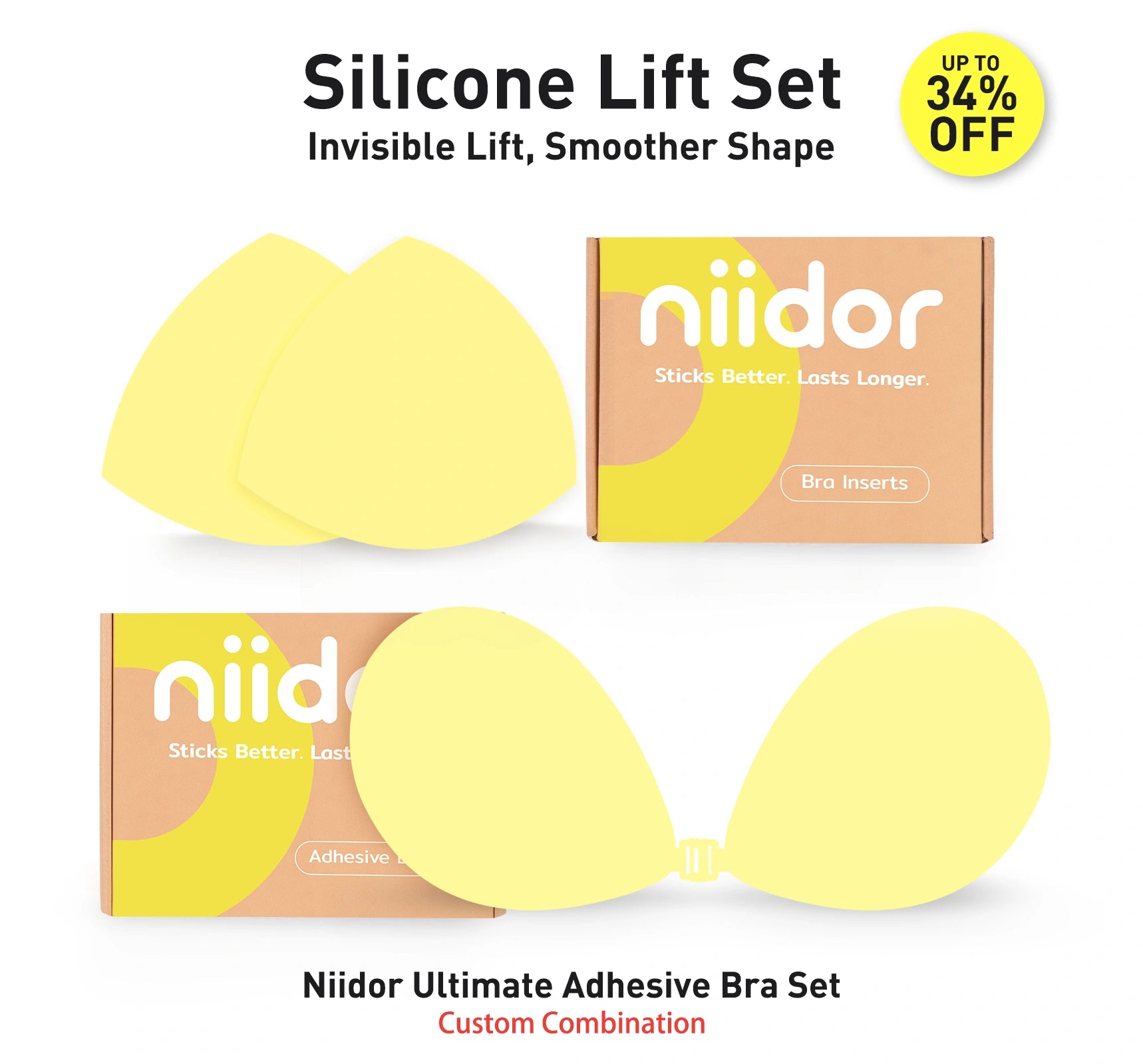 Niidor Silicone Bra & Inserts Set - Image 2