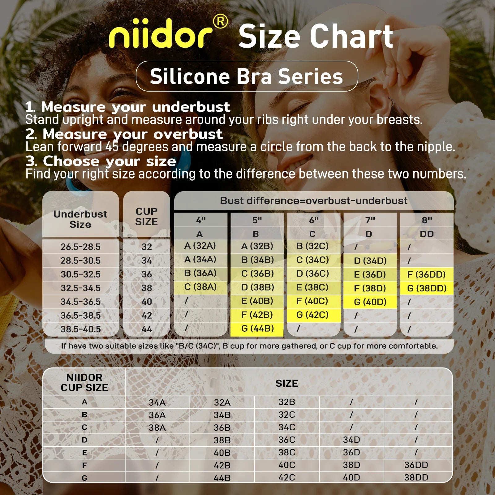 Niidor Silicone Bra & Inserts Set - Image 10